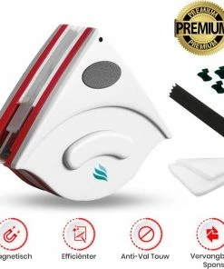 Nieuw ???? TibaGoods Magnetische Raamwisser Voor Dubbelglas - Ruitenreiniger - Ramenwasser - Magneet Ruitenwisser ????