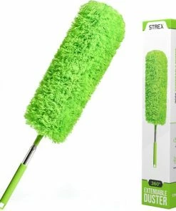 Begroting ⭐ Strex Telescopische Plumeau Met Telescoopsteel - 60 Tot 140 Cm - Uitschuifbaar - Wasbaar - Flexibel 360° Draaibaar - Microvezel Ragebol ✔️