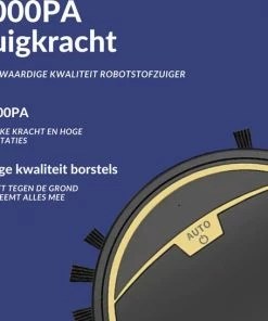 Kopen ???? Slimme Robotstofzuiger Met Dweilfunctie - 2800PA - Geschikt Voor Alle Vloertypen - Meerdere Kleuren - RAVEG ???? -Yoshiko Shop 550x545 9