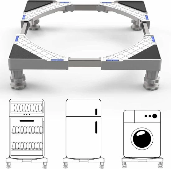 Promo ???? Membeli Wasmachine Verhoger - Universele Verhoging Voor Wasmachine, Droger, Koelkast En Vriezer - Anti Vibratie Dempers - Max 300kg ⌛ 3 Promo ???? Membeli Wasmachine Verhoger - Universele Verhoging Voor Wasmachine, Droger, Koelkast En Vriezer - Anti Vibratie Dempers - Max 300kg ⌛