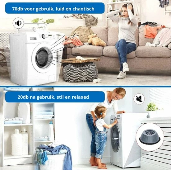Beste Pirce ???? Merkloos Wasmachine Verhoger Inclusief Mini Waterpas – Wasmachine Trillingsdempers - Wasmachine Tussenstuk ???? 8 Beste Pirce ???? Merkloos Wasmachine Verhoger Inclusief Mini Waterpas – Wasmachine Trillingsdempers - Wasmachine Tussenstuk ???? - Afbeelding 6