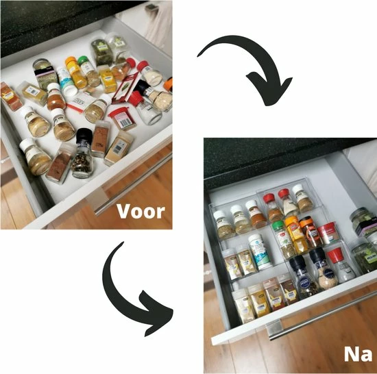 Goedkoop ???? Merkloos Kruidenrek Lade - Kruiden Organizer - Kruidenrek Uitschuifbaar - Lade Organizer - Kruiden Opbergen Lade - Kruidenrekje Schuif - Min. 20x42 Max. 40x42 ???? 8 Goedkoop ???? Merkloos Kruidenrek Lade - Kruiden Organizer - Kruidenrek Uitschuifbaar - Lade Organizer - Kruiden Opbergen Lade - Kruidenrekje Schuif - Min. 20x42 Max. 40x42 ???? - Afbeelding 6