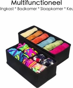 Kopen ⭐ Merkloos Organizer Voor Kleding - Kledingverdeler - 4 Stuks - Opbergbox - Opbergsysteem 45 Vakken - Ondergoed / Sokken / ???? Shirts / BH - Kastlade Verdeler - Kast Verdeler - Kledingkast ⌛ -Yoshiko Shop 550x547