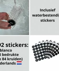 Goedkoopste ✨ BIEK20 Kruidenpotjes - 24 Vierkante Glazen Kruidenpotjes - 120 Ml - 10,5 X 4,3 Cm - Incl. 36 Strooideksels (3 Soorten) - 192 Stickers (Voorbedrukt En Blanco) - Krijtstift - Borstel - Voorraadpotten - Kruidenstrooier - Strooibus ???? -Yoshiko Shop 550x548 15