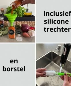 Goedkoopste ✨ BIEK20 Kruidenpotjes - 24 Vierkante Glazen Kruidenpotjes - 120 Ml - 10,5 X 4,3 Cm - Incl. 36 Strooideksels (3 Soorten) - 192 Stickers (Voorbedrukt En Blanco) - Krijtstift - Borstel - Voorraadpotten - Kruidenstrooier - Strooibus ???? -Yoshiko Shop 550x548 16