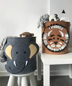 Beste Pirce ???? Spieringstore® Speelgoedmand Kinderen – Opbergmand Kinderkamer Wasmand – Kind Opbergzak Speelgoed – Speelgoedkist Decoratie - Olifant ???? -Yoshiko Shop 550x548 25