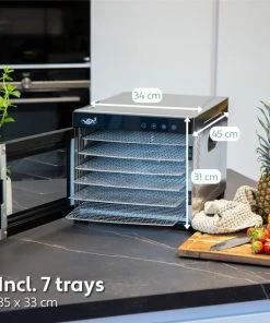 Top 10 ???? Vita5 Nobel PRO 6 Voedseldroger – Droogoven - RVS – 24-Uurs Timer – Led-bedieningspaneel – Dehydrator – 6 Laags ???? -Yoshiko Shop 550x549 17
