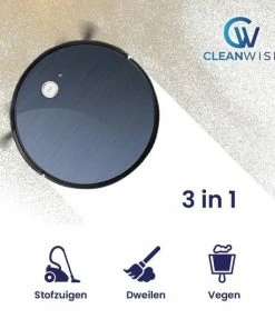 Goedkoop ???? CleanWise - D5 Pro - Robotstofzuiger Met Dweilfunctie - Dweilrobot - Robot Stofzuiger - Stofzuiger Robot - Robotstofzuiger Met Laadstation - Black Friday 2022 ???? -Yoshiko Shop 550x549 31