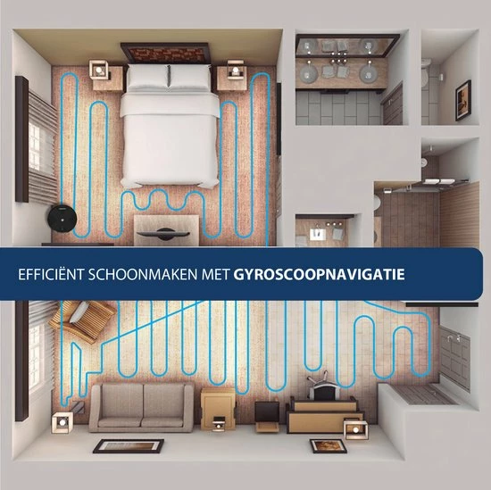 Hete verkoop ???? Blaupunkt Bluebot XVAC BPK-VCBB1XVBWT – Robotstofzuiger Met Dweilfunctie – Slimme Gyro Navigatie - Met Watertank ???? 6 Hete verkoop ???? Blaupunkt Bluebot XVAC BPK-VCBB1XVBWT – Robotstofzuiger Met Dweilfunctie – Slimme Gyro Navigatie - Met Watertank ???? - Afbeelding 4