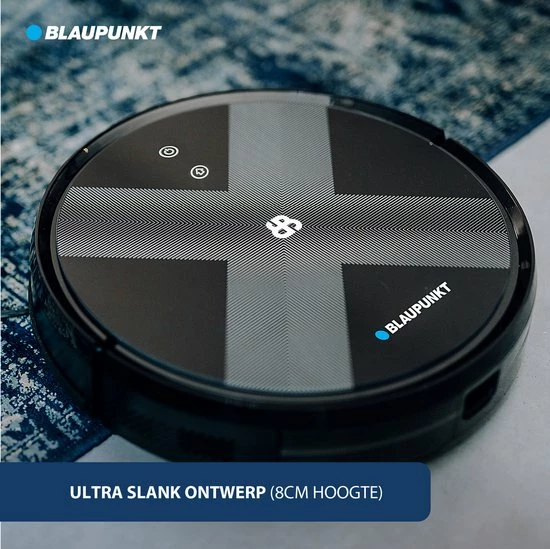 Hete verkoop ???? Blaupunkt Bluebot XVAC BPK-VCBB1XVBWT – Robotstofzuiger Met Dweilfunctie – Slimme Gyro Navigatie - Met Watertank ???? 12 Hete verkoop ???? Blaupunkt Bluebot XVAC BPK-VCBB1XVBWT – Robotstofzuiger Met Dweilfunctie – Slimme Gyro Navigatie - Met Watertank ???? - Afbeelding 10