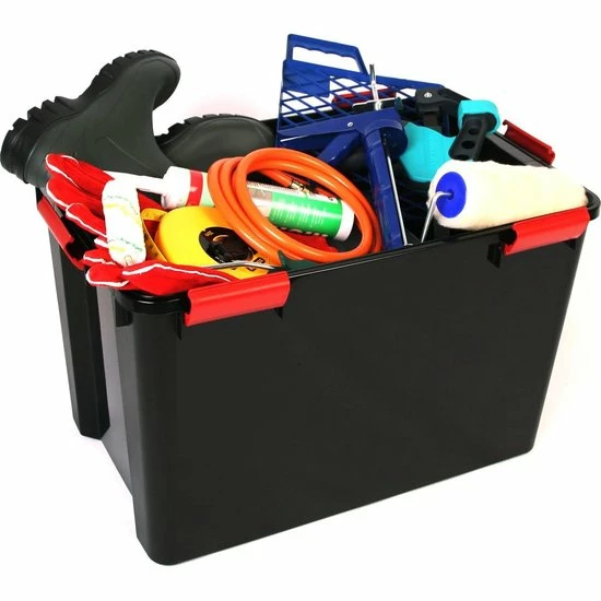 Uitgang ???? IRIS OHYAMA IRIS Airtight Opbergbox - 70L - 2 Stuks - Zwart/Rood ???? 8 Uitgang ???? IRIS OHYAMA IRIS Airtight Opbergbox - 70L - 2 Stuks - Zwart/Rood ???? - Afbeelding 6