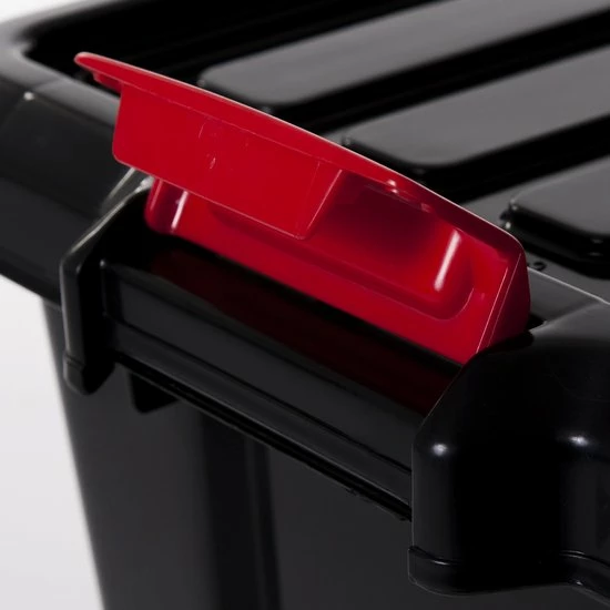 Goedkoop ???? IRIS OHYAMA IRIS Powerbox Kunststof Opbergbox - 68L - 3 Stuks - Zwart/Rood ???? 7 Goedkoop ???? IRIS OHYAMA IRIS Powerbox Kunststof Opbergbox - 68L - 3 Stuks - Zwart/Rood ???? - Afbeelding 5