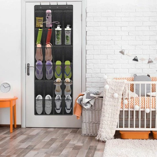 Beste Pirce ???? Flokoo Schoenenkast Hangend - Schoenenzak 24 Vakken - Opbergen Van Schoenen Aan Deur - Schoenenzak Zwart - Oplossing Voor Rondslingerende Schoenen - Hoogwaardige Schoenenkast ???? 4 Beste Pirce ???? Flokoo Schoenenkast Hangend - Schoenenzak 24 Vakken - Opbergen Van Schoenen Aan Deur - Schoenenzak Zwart - Oplossing Voor Rondslingerende Schoenen - Hoogwaardige Schoenenkast ???? - Afbeelding 2