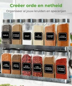 Goedkoop ???? Soothe 12 Glazen Kruidenpotjes Set Met 2 Soorten Strooideksels – Kruidenstrooier 120 Ml – Compleet Pakket Incl Kruidenpotjes Stickers, Krijtstift En Accessoires ⌛ -Yoshiko Shop 550x550 1097