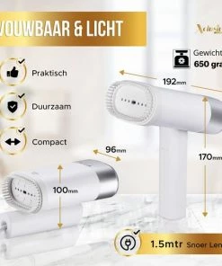 Coupon ???? Xclusive-lifestyle® Easy-Compact Kledingstomer - Thuis En Op Reis - Gordijnen, Stoffen En Meubels - Kleding Stomer - Handstomer - Incl. Reis-etui En Kledinghaakje ???? -Yoshiko Shop 550x550 1110