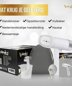 Coupon ???? Xclusive-lifestyle® Easy-Compact Kledingstomer - Thuis En Op Reis - Gordijnen, Stoffen En Meubels - Kleding Stomer - Handstomer - Incl. Reis-etui En Kledinghaakje ???? -Yoshiko Shop 550x550 1111