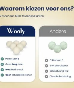 Aanbiedingen ???? Wooly Drogerballen - 6 Wasdroger Ballen - Duurzaam - Wol - Herbruikbare Wasballen - Wasbol - Wasverzachter ???? -Yoshiko Shop 550x550 1141