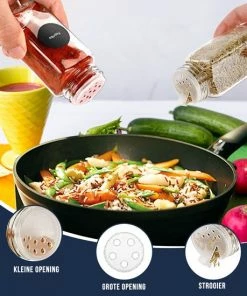 Begroting ❤️ KitchenConvenience - 25 Glazen Kruidenpotjes Met Strooideksel - Kruidenstrooier - Glazen Potjes Met Deksel - Complete Set Met Stickers En Trechter En Borsteltje - Vierkante Glazen Strooier - Inclusief GRATIS PDF Boekje Met Kruiden ✔️ 12 Begroting ❤️ KitchenConvenience - 25 Glazen Kruidenpotjes Met Strooideksel - Kruidenstrooier - Glazen Potjes Met Deksel - Complete Set Met Stickers En Trechter En Borsteltje - Vierkante Glazen Strooier - Inclusief GRATIS PDF Boekje Met Kruiden ✔️ -Yoshiko Shop 550x550 1146