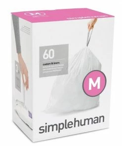 Uitgang ???? Simplehuman Afvalzakken Code M - 45 Liter - 60 Stuks ????