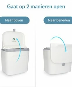 Top 10 ???? Mr. Green Mind 7L Prullenbak – Hangen Of Staan – Aanrecht Afvalbakje – GFT Afvalbakje – Wit - Goed Sluitende Deksel - Geen Geur En Fruitvliegen - Afvalscheiding ???? -Yoshiko Shop 550x550 1235