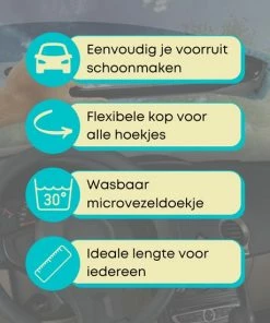 Uitgang ???? Lynnz® Anti Condens Raamwisser Auto | Raamtrekker - Microvezeldoekjes - Auto Wisser - Wisser Douche - Lang - Autoruitenreiniger ???? -Yoshiko Shop 550x550 1245