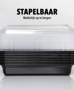 Coupon ???? Vershoudbakjes.nl Meal Prep Bakjes Vershouddoos - 10 Stuks - Met 1 Compartiment - Herbruikbaar ???? -Yoshiko Shop 550x550 1254