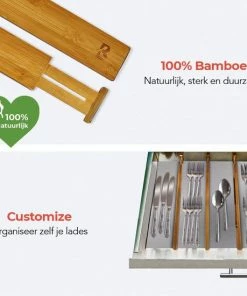 Hete verkoop ???? KitchenBrothers Ladeverdeler - Lade Organizer - Uitschuifbaar - Verstelbaar - 4 Stuks - Bamboe ???? 14 Hete verkoop ???? KitchenBrothers Ladeverdeler - Lade Organizer - Uitschuifbaar - Verstelbaar - 4 Stuks - Bamboe ???? -Yoshiko Shop 550x550 1258