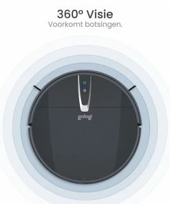 Nieuw ???? Gologi Robotstofzuiger Met Dweilfunctie - Automatisch - Met Laadstation - Draadloze Robot Stofzuiger - 45DB - Zwart ???? -Yoshiko Shop 550x550 1289