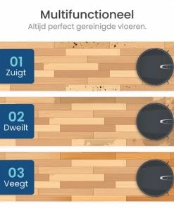 Nieuw ???? Gologi Robotstofzuiger Met Dweilfunctie - Automatisch - Met Laadstation - Draadloze Robot Stofzuiger - 45DB - Zwart ???? -Yoshiko Shop 550x550 1290