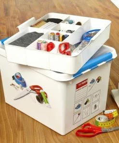 Goedkoopste ✨ Sunware - Q-line Naaidoos Met Inzet 22L Wit Blauw - 40 X 30 X 26 Cm ???? 10 Goedkoopste ✨ Sunware - Q-line Naaidoos Met Inzet 22L Wit Blauw - 40 X 30 X 26 Cm ???? -Yoshiko Shop 550x550 131