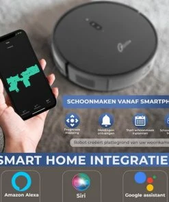 Uitgang ???? Merkloos Tjilla C100 Robotstofzuiger Met Dweilfunctie Extra Krachtig - V-SLAM - 30 Dagen Gratis Uittesten - Nederlandse Productie ???? -Yoshiko Shop 550x550 1316