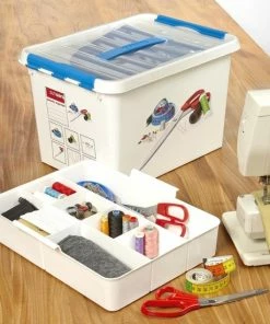 Goedkoopste ✨ Sunware - Q-line Naaidoos Met Inzet 22L Wit Blauw - 40 X 30 X 26 Cm ???? 11 Goedkoopste ✨ Sunware - Q-line Naaidoos Met Inzet 22L Wit Blauw - 40 X 30 X 26 Cm ???? -Yoshiko Shop 550x550 132