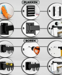 Beste recensies van ???? W&Z Droogrek Zonder Boren Inklapbaar Universeel Wasrek - Zwart ???? -Yoshiko Shop 550x550 157