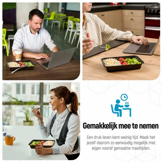 Gloednieuw ???? Meal Prep Bakjes - 10 Stuks - 1 Compartiment - Lunchbox - Diepvriesbakjes - Vershoudbakjes - Plastic Bakjes Met Deksel - Magnetron Bakjes Met Deksel - Meal Prep - Vershouddoos - 1L - BPA Vrij - Fitcrafters ???? 5 Gloednieuw ???? Meal Prep Bakjes - 10 Stuks - 1 Compartiment - Lunchbox - Diepvriesbakjes - Vershoudbakjes - Plastic Bakjes Met Deksel - Magnetron Bakjes Met Deksel - Meal Prep - Vershouddoos - 1L - BPA Vrij - Fitcrafters ???? - Afbeelding 3