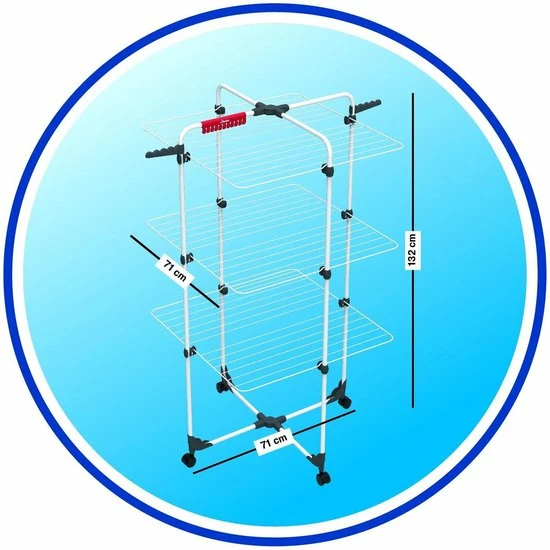Hete verkoop ???? Vileda Mixer 3 Droogtoren - 30 M Drooglengte ???? 7 Hete verkoop ???? Vileda Mixer 3 Droogtoren - 30 M Drooglengte ???? - Afbeelding 5
