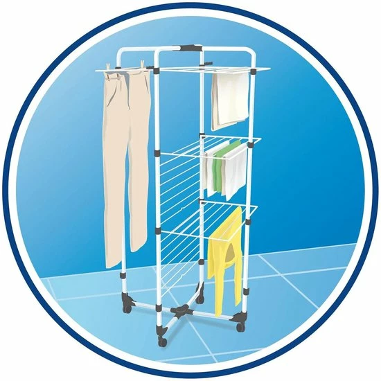 Hete verkoop ???? Vileda Mixer 3 Droogtoren - 30 M Drooglengte ???? 10 Hete verkoop ???? Vileda Mixer 3 Droogtoren - 30 M Drooglengte ???? - Afbeelding 8