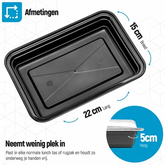 Gloednieuw ???? Meal Prep Bakjes - 10 Stuks - 1 Compartiment - Lunchbox - Diepvriesbakjes - Vershoudbakjes - Plastic Bakjes Met Deksel - Magnetron Bakjes Met Deksel - Meal Prep - Vershouddoos - 1L - BPA Vrij - Fitcrafters ???? 10 Gloednieuw ???? Meal Prep Bakjes - 10 Stuks - 1 Compartiment - Lunchbox - Diepvriesbakjes - Vershoudbakjes - Plastic Bakjes Met Deksel - Magnetron Bakjes Met Deksel - Meal Prep - Vershouddoos - 1L - BPA Vrij - Fitcrafters ???? - Afbeelding 8
