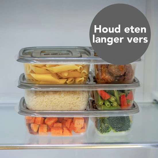 Promo ???? Lock&Lock Meal Prep Bakjes - Diepvriesbakjes - Vershoudbakjes Set Met Deksel - Magnetron Bakjes - Met 3 Compartimenten - Stevig En Herbruikbaar - BPA Vrij - Set Van 6 Stuks - 965ml ???? 9 Promo ???? Lock&Lock Meal Prep Bakjes - Diepvriesbakjes - Vershoudbakjes Set Met Deksel - Magnetron Bakjes - Met 3 Compartimenten - Stevig En Herbruikbaar - BPA Vrij - Set Van 6 Stuks - 965ml ???? - Afbeelding 7