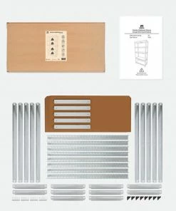 Beste Verkoop ???? LifeGoods Stellingkast - 5 Planken - 875 Kg Draagkracht - Opbergrek - 94x40x180 Cm - Metaal/MDF - RVS ???? -Yoshiko Shop 550x550 274