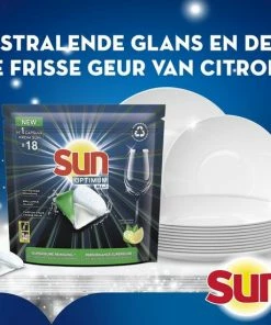 Uitgang ???? Sun Optimum All-in 1 Lemon Capsules – 90 Vaatwastabletten – Kwartaalbox ???? -Yoshiko Shop 550x550 280
