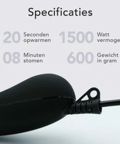 Beste deal ???? Steamrs By Dreamers STEAMR - Krachtige Luxe Kledingstomer - Handstomer - Zwart ???? -Yoshiko Shop 550x550 290