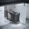 Groothandel ❤️ Hailo Solo Automatic Inbouw Prullenbak - Automatische Afvalemmer - 20 Liter | Donkergrijs ????