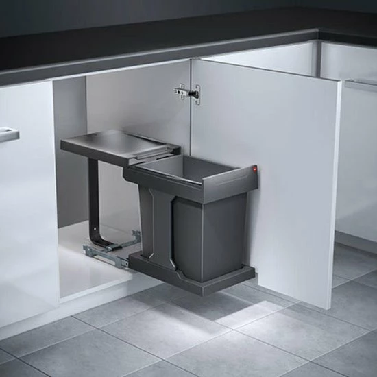 Groothandel ❤️ Hailo Solo Automatic Inbouw Prullenbak - Automatische Afvalemmer - 20 Liter | Donkergrijs ???? 3 Groothandel ❤️ Hailo Solo Automatic Inbouw Prullenbak - Automatische Afvalemmer - 20 Liter | Donkergrijs ????