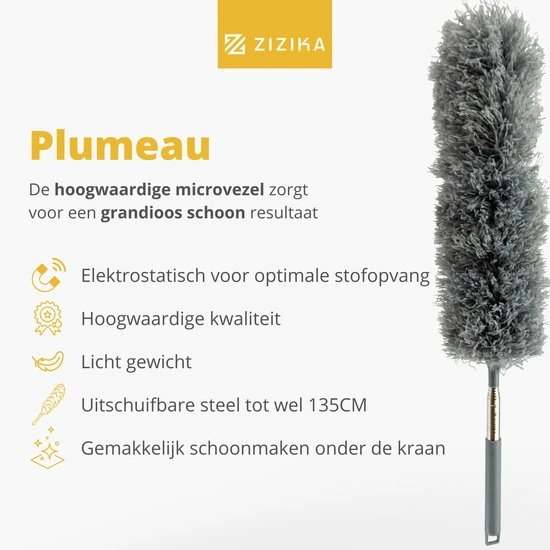 Goedkoopste ✔️ ZIZIKA Telescopische Plumeau Met Telescoopsteel - Ragebol - 60 Tot 135 CM - Uitschuifbaar - Microvezel Ragebol - Grijs ???? 7 Goedkoopste ✔️ ZIZIKA Telescopische Plumeau Met Telescoopsteel - Ragebol - 60 Tot 135 CM - Uitschuifbaar - Microvezel Ragebol - Grijs ???? - Afbeelding 5