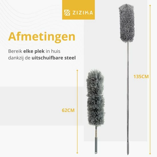 Goedkoopste ✔️ ZIZIKA Telescopische Plumeau Met Telescoopsteel - Ragebol - 60 Tot 135 CM - Uitschuifbaar - Microvezel Ragebol - Grijs ???? 8 Goedkoopste ✔️ ZIZIKA Telescopische Plumeau Met Telescoopsteel - Ragebol - 60 Tot 135 CM - Uitschuifbaar - Microvezel Ragebol - Grijs ???? - Afbeelding 6