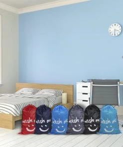 Beste Verkoop ✨ Wonair - Waszak Groot - 60x90cm - Zwart - Met Trekkoord En Draagband ???? -Yoshiko Shop 550x550 370