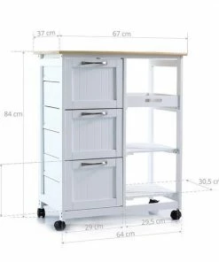 Korting ???? Anaterra Keukentrolley Op Wieltjes - Serveerwagen - Wit/Grenenhout - Met Lades - Rolwagen Keuken ???? 19 Korting ???? Anaterra Keukentrolley Op Wieltjes - Serveerwagen - Wit/Grenenhout - Met Lades - Rolwagen Keuken ???? -Yoshiko Shop 550x550 382