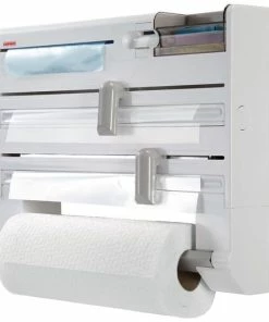 Beste Verkoop ✨ Leifheit Rollenhouder Parat Plus - Wit ????