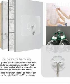 Top 10 ✔️ Merkwaar Zelfklevende Haken - 10 Stuks - Supersterk - Waterbestendig - Universeel Toepasbaar ???? -Yoshiko Shop 550x550 415