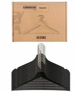 Goedkoop ⌛ LifeGoods Kledinghangers - 20 Stuks - Broeklat - Hout - Zwart ???? -Yoshiko Shop 550x550 43